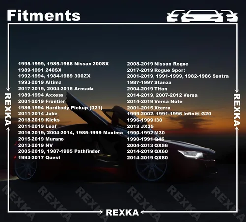 Miniatura 3 de Rexka Clip de retención de almohadilla aislante para capó, compatible con Nissan Infiniti F5846-30f00 Altima Armada Frontier Leaf Maxima Murano 10pcs