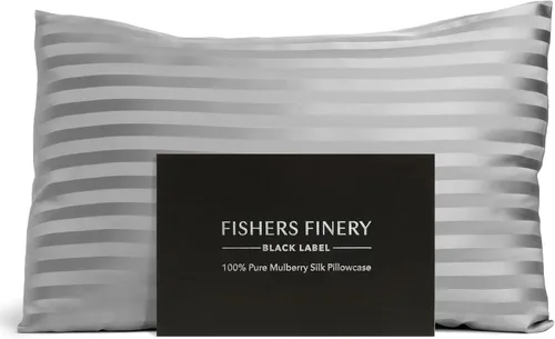 Miniatura 18 de Funda de almohada 100 % de seda pura de morera Fishers Finery de 30 mm (3/16 pulgadas), con calidad certificada por Good Houskeeping