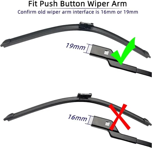 Miniatura 2 de Escobillas de limpiaparabrisas delantero compatibles con Peugeot 208 2008 308 3008 408 508 5008 Boxer Partner cepillo de parabrisas