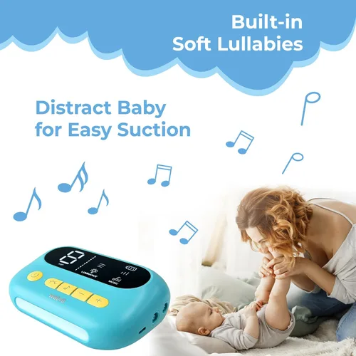 Miniatura 4 de El aspirador nasal "HappyNose" con succión 3 veces mayor para bebés niños y adultos – Dispositivo recargable de aspiración de moco moco moco