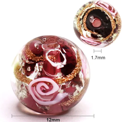 Miniatura 8 de Artsy Crafts - 60 cuentas surtidas de luciérnaga que brillan en la oscuridad de 0.472 in (0.472 in), cuentas de vidrio luminosas para hacer joyas