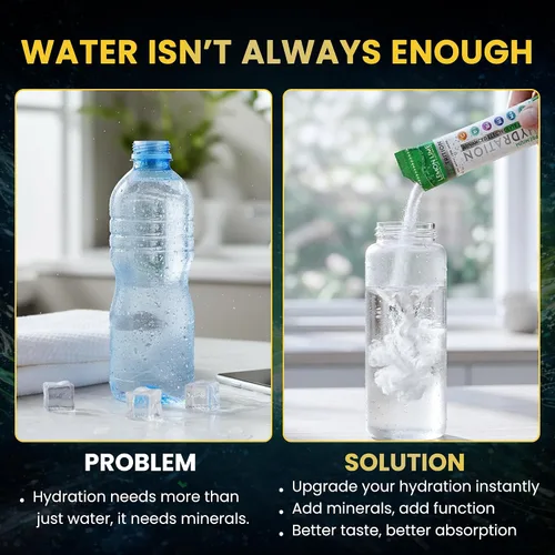 Miniatura 3 de Polvo de hidratación, paquetes de polvo de electrolitos, paquetes hidratantes con sabor natural para agua, electrolitos hidratantes de acción rápida