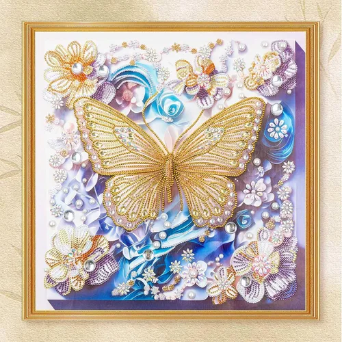 Miniatura 12 de DIAMONDOUBLE Kit de arte de diamantes prémium para adultos sobre lienzo de terciopelo, kit de pintura de diamantes pequeños 5D de 12 x 16 pulgadas