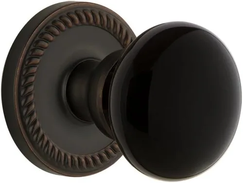 Grandeur Hardware 852560 Newport Roseta con perilla Coventry, tamaño del respaldo: 2.375 pulgadas, latón de por vida bronce (Lifetime Brass)
