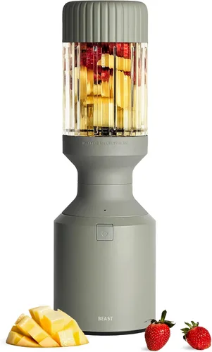 Miniatura 21 de Beast Mega 1200 Acero inoxidable Batidora de encimera de alta calidad Batidos, batidos, salsas, salsas porciones Lg Mezcla hielo + frutas