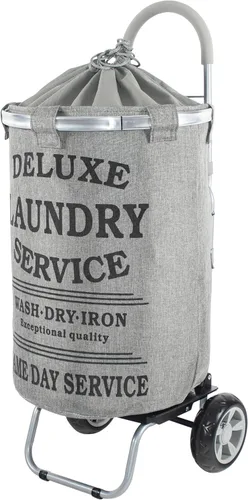 dbest products Carrito de lavandería grande Gris