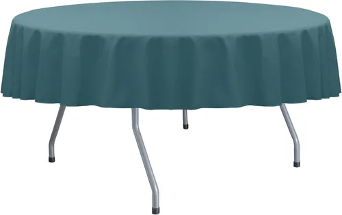Miniatura 32 de Ultimate Textile Cotton-Feel - Mantel redondo de comedor fino de 72 pulgadas, color verde militar