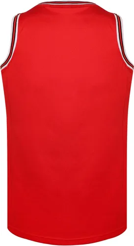 Miniatura 3 de Camiseta de baloncesto en blanco para hombre, de malla deportiva, para práctica deportiva, camiseta de hip hop de los años 90