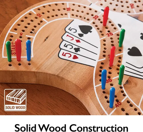Miniatura 3 de Mainstreet Classics juego de Cribbage tradicional, de madera, 29 pulgadas (versión US)