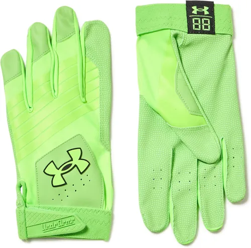 Miniatura 12 de Under Armour Guantes de béisbol Clean Up para hombre (100) blanco / plata metálica / plata metálica