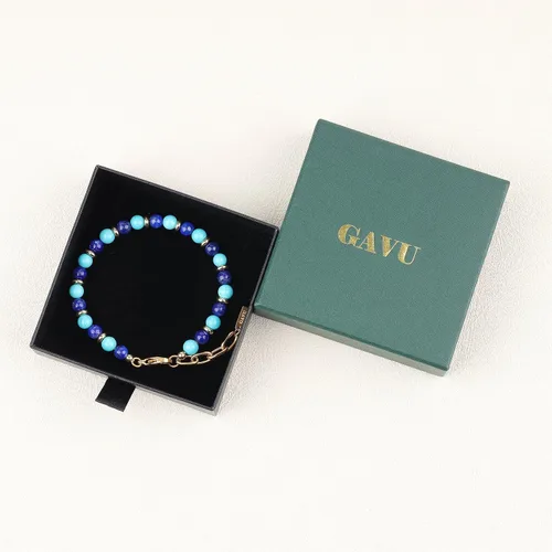 Miniatura 7 de GAVU Pulsera de cuentas de acero inoxidable para hombre