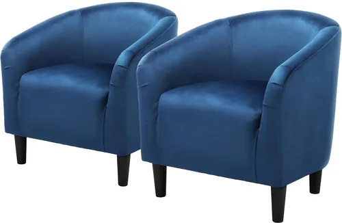 Miniatura 22 de Topeakmart Silla de barril, silla de acento de sherpa suave, silla auxiliar de club, estilo moderno, asiento profundo, sillón de barril para sala