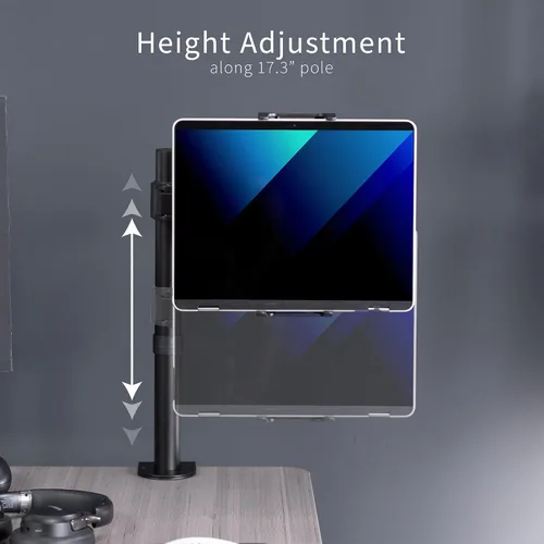 Miniatura 7 de VIVO Soporte universal de escritorio para tableta, adaptador de brazo único para portátiles 2 en 1, soporta monitores portátiles de hasta 15.6