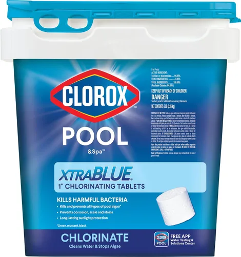 Clorox Pool&Spa XtraBlue - Tabletas de cloración de 2.54 centímetros (1 pulgada) 1.70 kg, Nuevo aspecto, Blanco