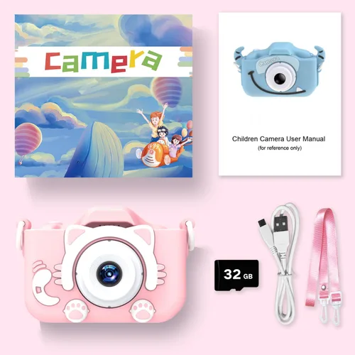 Miniatura 8 de Goopow Juguetes de Cámara para Niños de 3-8 Años para Niñas y Niños, Videocámara Digital para Niños con Cubierta Suave de Dibujos Animados, Mejor