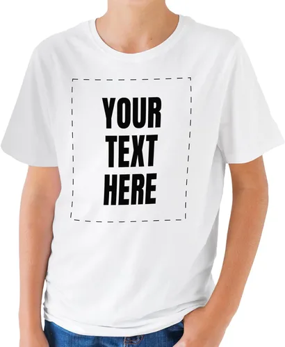 Miniatura 18 de GotPrint Camisa personalizada para hombres, mujeres, añade tu propio texto, camisetas personalizables, camiseta personalizable en la parte delantera