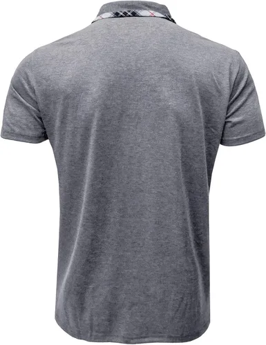 Miniatura 4 de Turndown Mens Top Shirts Patchwork Button Down Tees Pullover Close-Fitting Solid Color T-Shirt Tops Formal Classic