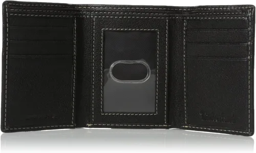 Miniatura 5 de Timberland Cartera triple de cuero genuino con bloqueo RFID para hombre