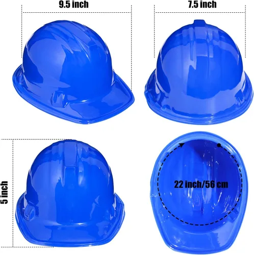 Miniatura 3 de Sumind Paquete de 48 sombreros de fiesta de construcción para niños, casco de plástico para trabajadores, juguete a granel para niños de 3 a 8 años