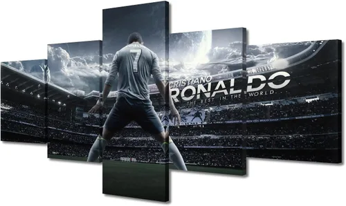 Miniatura 18 de TUMOVO Lienzo decorativo para pared, cuadro de Cristiano Ronaldo, cuadros de club de fútbol, impresiones en lienzo, póster de arte de pared, arte