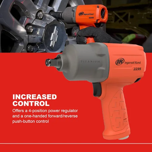 Miniatura 3 de Ingersoll Rand 2235TIMAX-O - Llave de impacto neumático de 1/2 pulgada, par de torsión de 1350 pies-libra, carcasa de martillo de titanio, retenedor