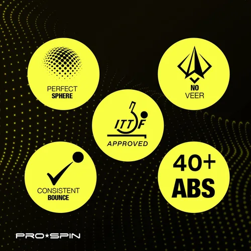Miniatura 7 de PRO-SPIN Ping Pong Balls – 3-Star ITTF-Approved Premium Table Tennis Balls High-Performance 40+ ABS Professional Quality for Indoor & Outdoor