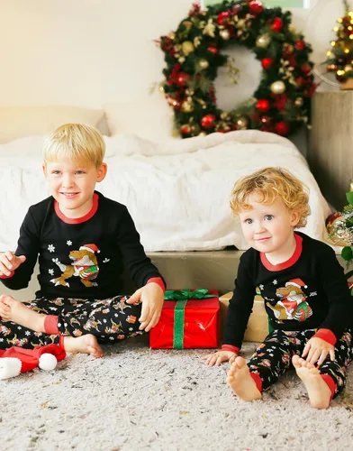 Miniatura 100 de VAENAIT BABY Infant Toddler Kids Adult Couple Family Matching Women Men Christmas Pjs Xmas Holiday Buffalo Plaid Pajama Set