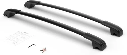 Miniatura 8 de Barras transversales de portaequipajes de 300 LBS con cerradura para RAV4 2013-2018, barras transversales de carga de coche de aluminio