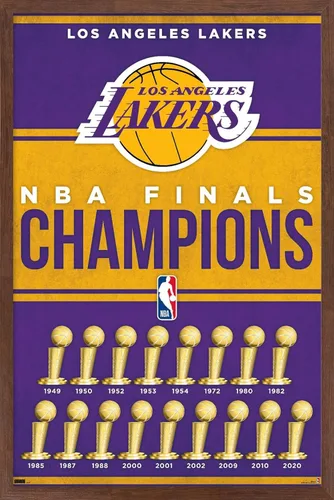 Miniatura 14 de Trends International NBA Los Angeles Lakers - Póster de pared de Champions 23, 22.4 pulgadas de largo x 14.7 pulgadas de ancho, versión enmarcada