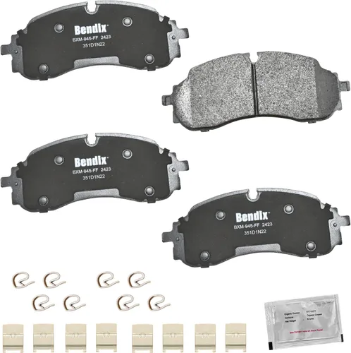 Miniatura 360 de Pastillas de freno delanteras cerámicas Bendix Priority1 CFC2302 para Hyundai Elantra 2021, Sonata 2022-2020, Kia K5 2023-2021