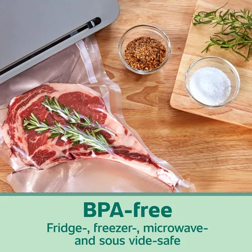 Miniatura 5 de FoodSaver Bolsas de sellado al vacío de cuarto de galón de alta resistencia, paquete de 44 con 30% de grosor extra, compatibles con todos