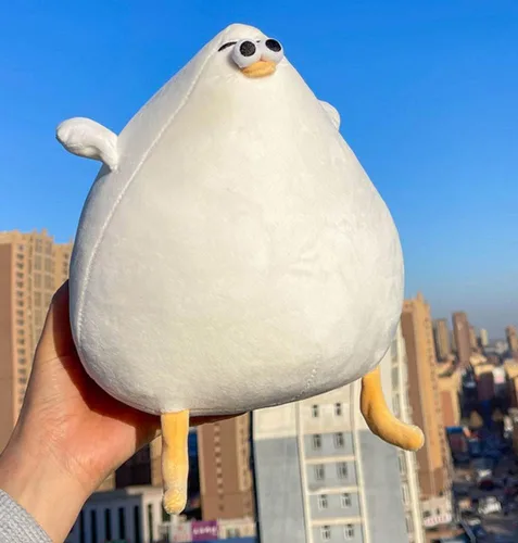 Miniatura 7 de NatureMan Lindos juguetes de peluche de pollo gordo de gaviota, divertida almohada de pollo de dibujos animados, regalo creativo para niños y niñas