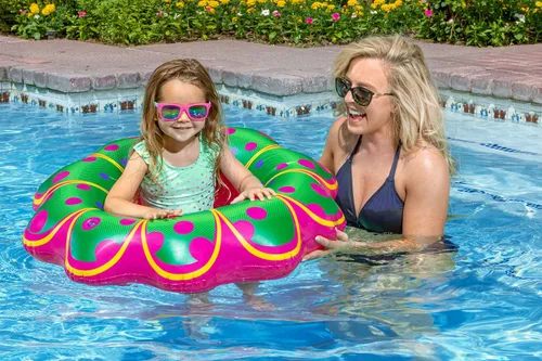 Miniatura 2 de Poolmaster Flotador para bebé con diseño de flores, color rosa