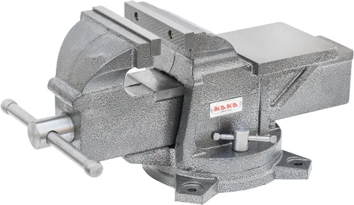 Miniatura 37 de KAKA INDUSTRIAL Prensas de banco de 3 pulgadas de ancho de mandíbula, apertura de mandíbula de 3.5 pulgadas, Base giratoria resistente