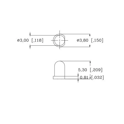 Miniatura 2 de LED UV/morado precableado de 0.118 in 6 V, ultra brillante (5 V, 6 V) (paquete de 50)