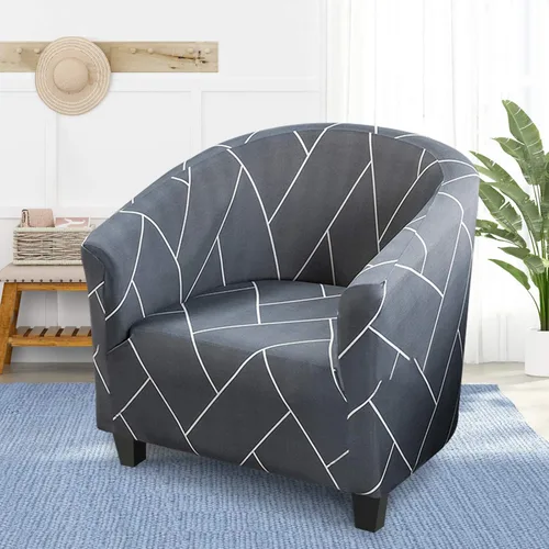 Miniatura 2 de HOTNIU Funda para silla de club, fundas para sillas de bañera para sillones, funda de sillón de alta elasticidad, protector de muebles para sala