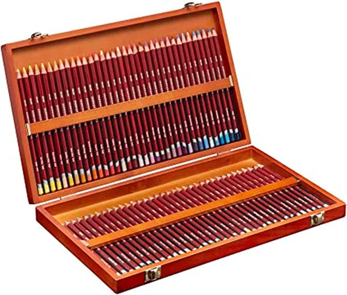 Miniatura 4 de Derwent Lápices pastel, caja de madera, colores surtidos, 72 lápices por caja (2300343)