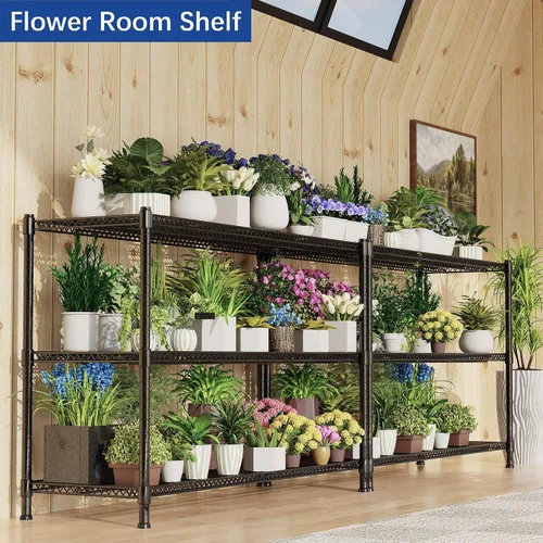 Miniatura 2 de REGILLER Estante de almacenamiento de 3 alambres ajustable y resistente, organizador de alambre de metal para lavandería, baño, cocina, despensa