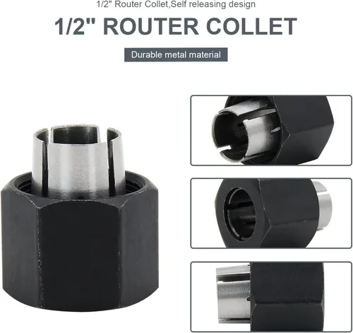 Miniatura 3 de Thaekuns Pinza de enrutador de 1/2 pulgada para Dewalt 326286-03, Bosch 2610906284, Big Horn 19693 y Hitachi 325-199, 323-421, RC050DW