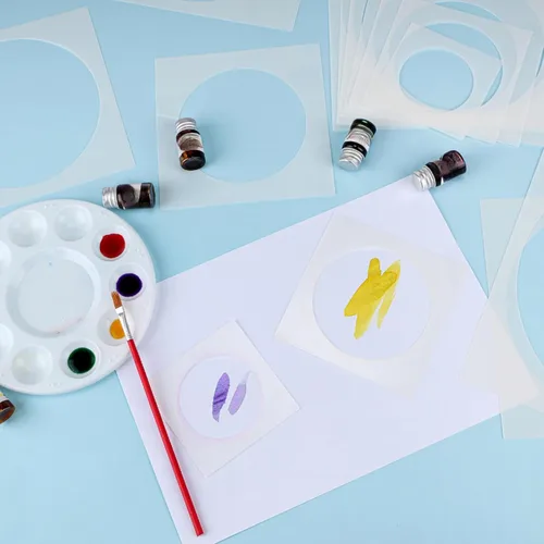 Miniatura 7 de Teling 14 Piezas Plantillas Grandes para Pintar en Madera Plástico Plantilla de 5 Puntas Plantillas de Pintura para Tela Paredes Artes Papel