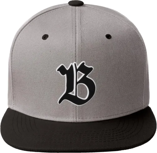 Miniatura 1045 de Daxton Gorra clásica con visera de billete plano con letras del alfabeto inglés antiguo de la A a la Z