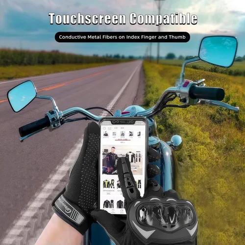 Miniatura 3 de Guantes de motocicleta para hombre y mujer con pantalla táctil Guantes Para Motocicleta Hombre para deportes de motor BMX ATV MTB Motocross Guantes