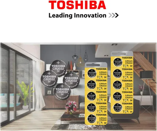 Miniatura 3 de Toshiba CR2032 3 Volt Pila de Litio Tipo Moneda (5 Baterías)