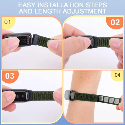Miniatura 4 de Correas de nailon compatibles con correas Fitbit Luxe, correas deportivas de tela transpirable ajustable Solo Loop, pulsera de repuesto suave