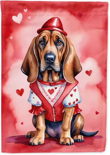 Miniatura 176 de Caroline's Treasures DAC5292CHF - Bandera de Border Collie My Valentine House para porche, grande, con manga para porche, para colgar en la pared