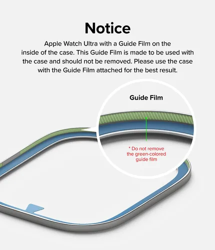 Miniatura 8 de Ringke Protector de pantalla compatible con Apple Watch Ultra 2 y diseñado para Apple Watch Ultra, protector de vidrio templado con marco de acero