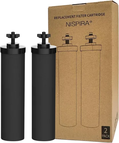 Miniatura 9 de Nispira Cartucho de elemento negro de filtro de agua premium compatible con el sistema de purificación de agua de encimera Berkey. Comparado