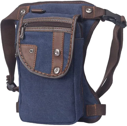Miniatura 9 de Riñonera táctica al aire libre para hombres y mujeres, bolsa multifuncional para el muslo para motocicleta, bicicleta, senderismo, viajes, pesca