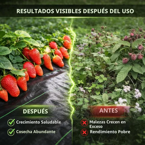 Miniatura 6 de Tela de paisaje resistente de barrera de malezas, cubierta de suelo geotextil tejida, alfombrilla de control de malezas prémium para camas