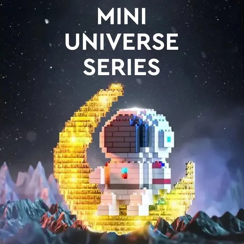 Miniatura 2 de Finger Rock Mini juegos de construcción de astronauta para adultos, kit de construcción de micro bloques y juguetes pequeños, regalos geniales